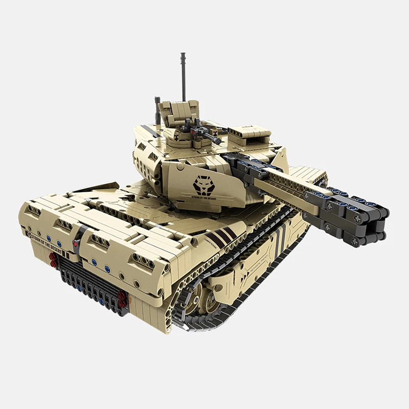 RC строительные блоки Танк Игрушка 9801 M1A2 1276 шт армейский Военный пульт дистанционного управления 50 м расстояние сборки блок кирпичные игрушки RC автомобиль подарок ребенку