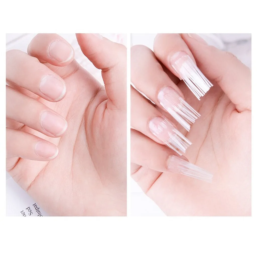 20 шт./упак. Бумага форма ногтей волокна Стекло для наращивания ногтей Fibernails волокна Стекло советы ногтей шелк здания расширение УФ гель Инструмент 1212