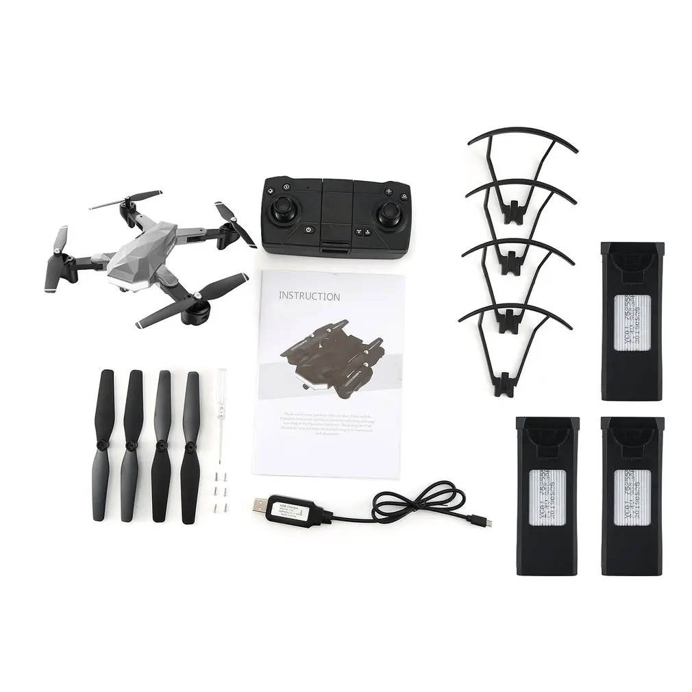 Silver 2.4G 3B C53 gps складной Радиоуправляемый Дрон с 1080P HD камерой 2,4G/5G wifi FPV RC Профессиональный вертолет самолет игрушки на дистанционном управлении - Цвет: Silver 2.4G 3B