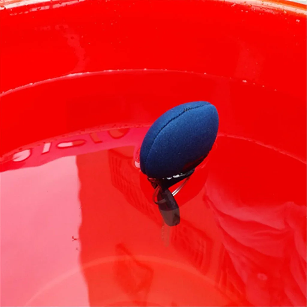 Neoprene Floating Keychain + Stainless Steel Accessory Gift Navigation Kayak Fishing Floating Keyring