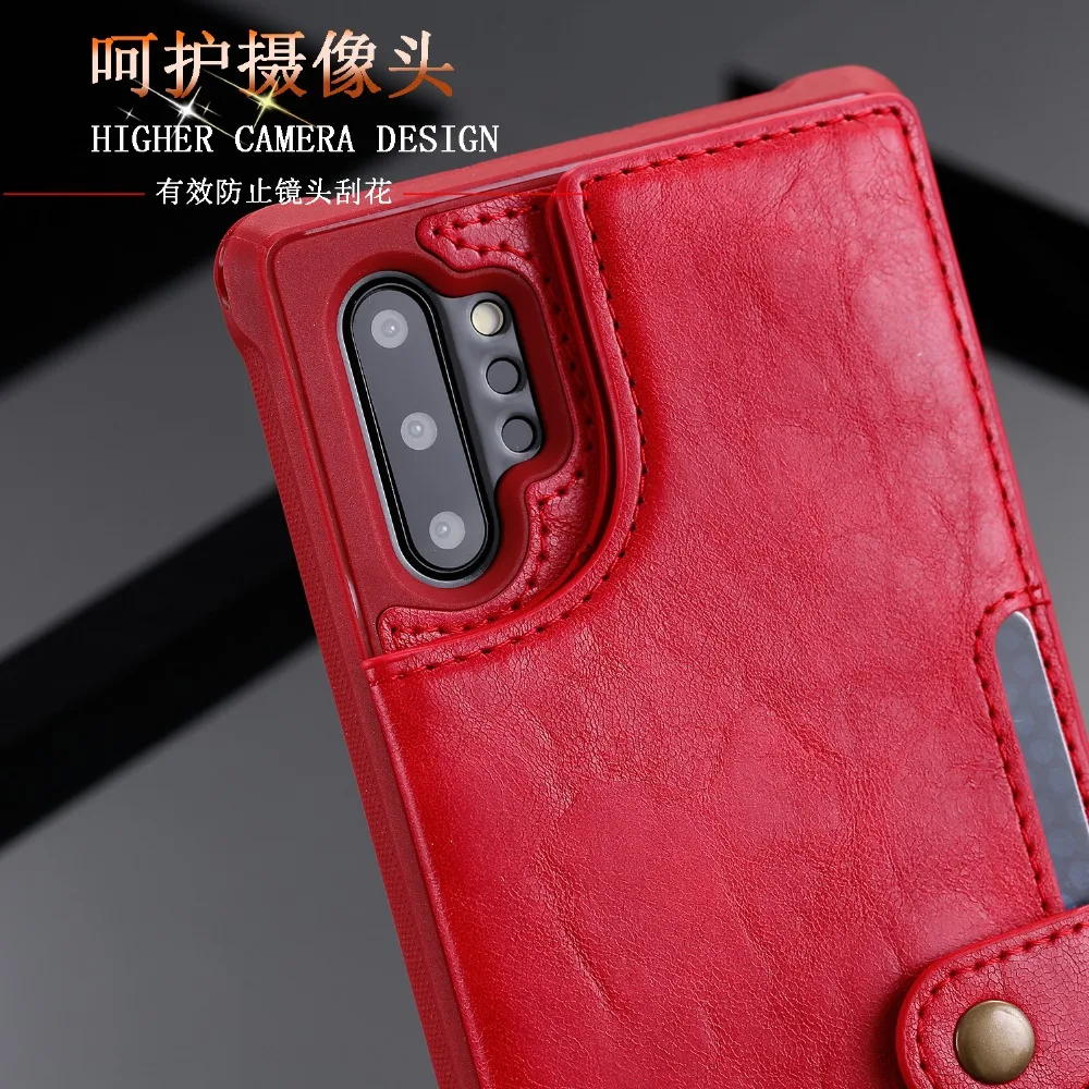Кожаный чехол-книжка в стиле ретро с подставкой для samsung Galaxy S8 S9 S10Plus S10 5G Note8 Note9 Note10Plus S10E чехол