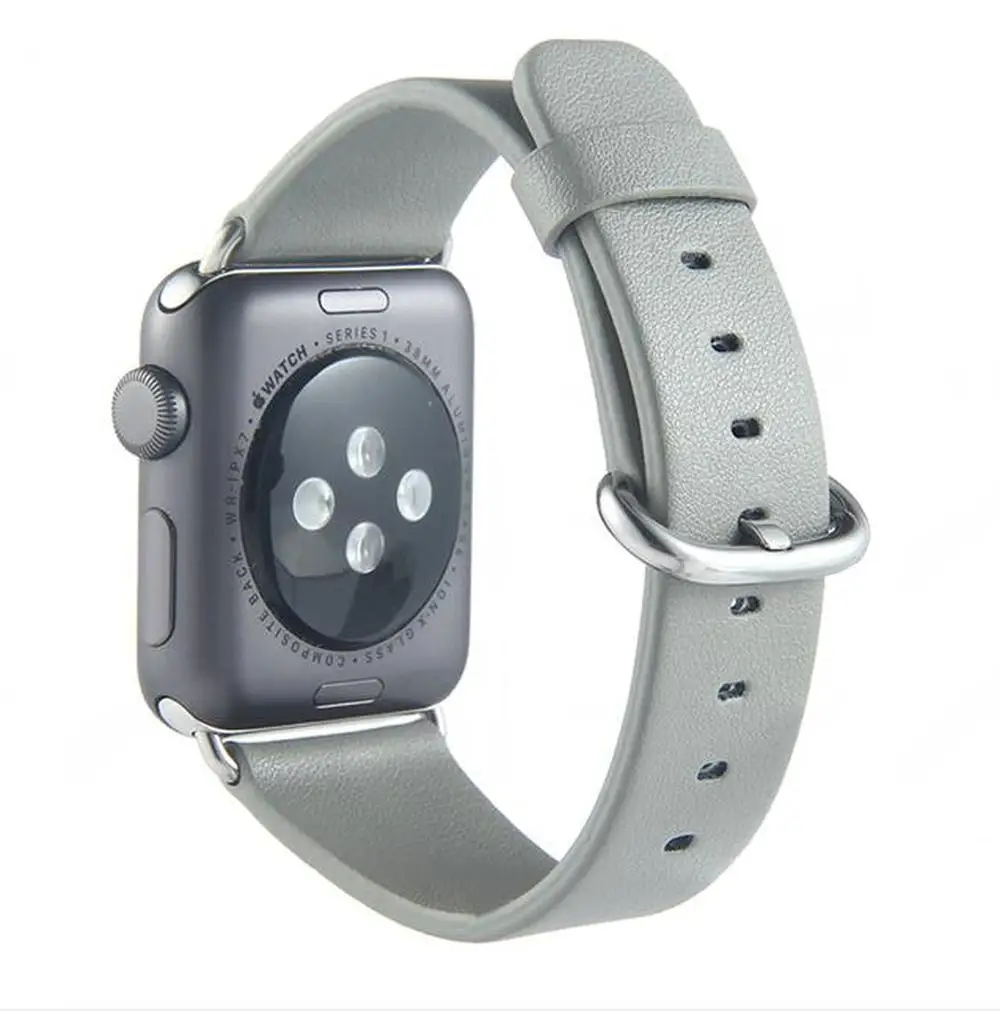 Высококачественная кожаная Петля для iWatch серии 4 3 2 1 наручный браслет ремешок для часов для Apple Watch Band 38 мм 42 мм 40 мм 44 мм