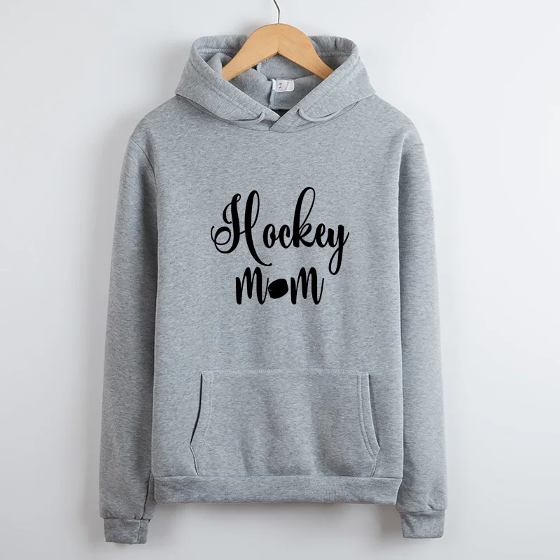  HOCKEY MOM Stylish Hoodie Women Winter Vintage Sweatshirt Harajuku Hoodie Women Casual Sweatshirt W