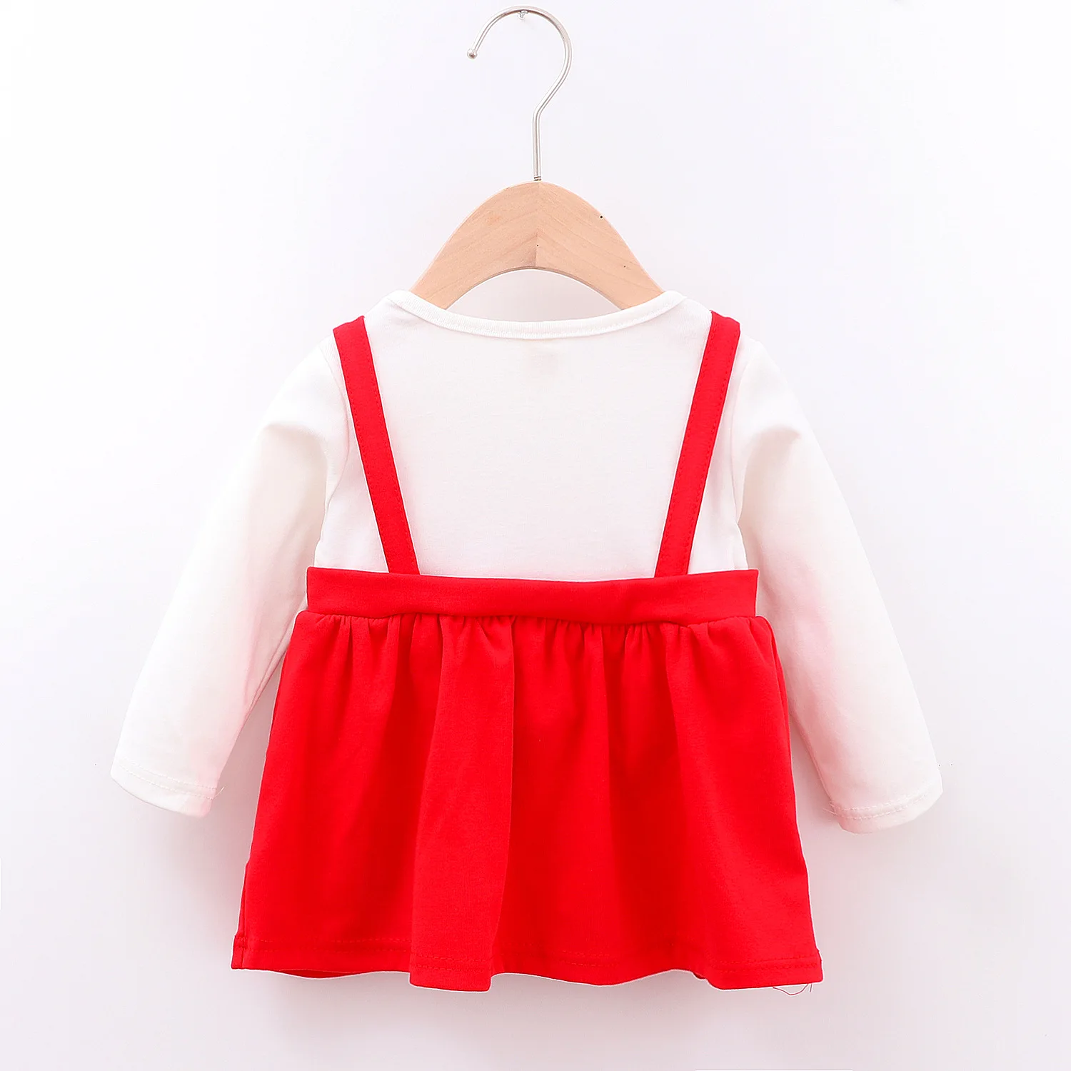1 год, платье для малышей на день рождения Новинка года, весенне-осенняя одежда для маленьких девочек повседневные хлопковые платья с длинными рукавами для новорожденных Костюм для младенцев