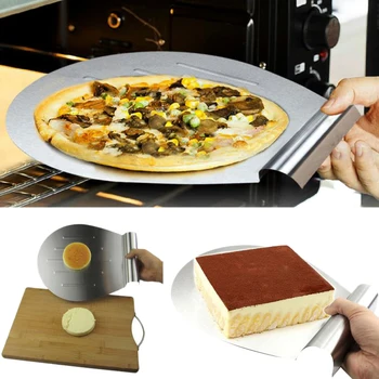 

Stainless Steel Transfer Tray Moving Plate Cake Lifter Shovel Pastry Baking Tool