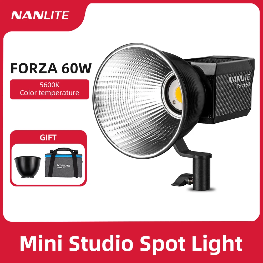 【~7/31値下げ】NANLITE Forza 60 Ledライト 2セット Nanlite forza-写真ライト60W,5600K,LEDライト,ポータブル,屋外