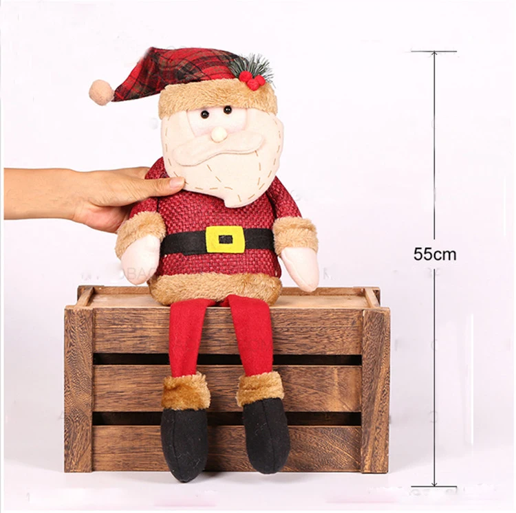 SDZS07201 Рождественские куклы Санта Клаус Снеговик Navidad Статуэтка рождественские украшения для дома подарок на год для детей натальная елка орнамент - Цвет: SDZS07201