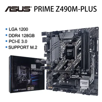 

New Asus PRIME Z490M-PLUS Motherboard LGA1151 DESKTOP PC MASTER OFFICE GAMING MATX Z490 intel LGA 1200 M2 TYPE-C PCI-E 3.0 DDR4