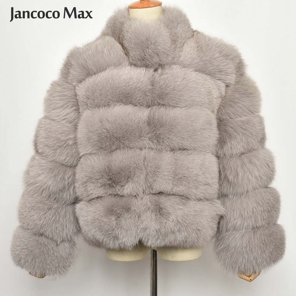 Jancoco Max 2019 Новинка зимнее плотное теплое женское 5 рядное пальто с воротником из