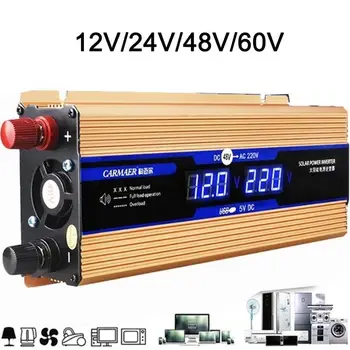 

VFD Modified Sine Wave Inverter DC 12V / 24V To 220V Boost Step Up Converter Voltage Transformer Wave Mpp Solar Power Vehicle