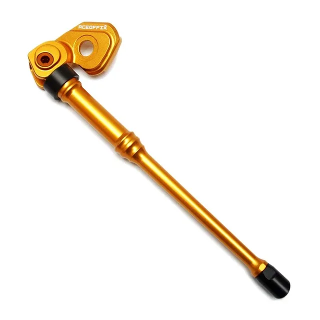 Golden Bike Stand TWTOPSE 93 г CNC велосипед kickstand для Brompton складной велосипед полые легкая Подставка упаковочная стойка поддержка аксессуары - Цвет: Golden Bike Stand