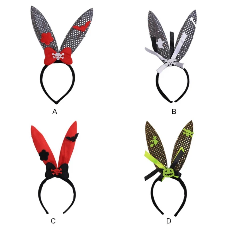 

Baby Cute Halloween Rabbit Ear Design Headband Apparel Photography Prop Party Gift
