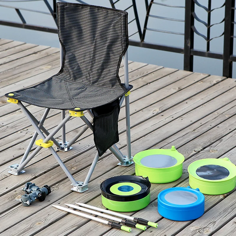 

All-Magnetic Bait Pulling Disc Strong Magnetic Triple Opened Bait Pot Brushed Bait Tray Insert to Holder Fishing Box Fishing Cha