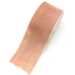 Elegant 40mm Velvet Ribbon for Wedding Decorations and Gift Wrapping (Pastel Pink)
