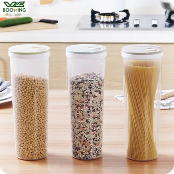 

WBBOOMING Multifunction Spaghetti Box Cutlery Noodle Storage Box Chopsticks Food Storage Box Rice Beans Snack Storage Bottles