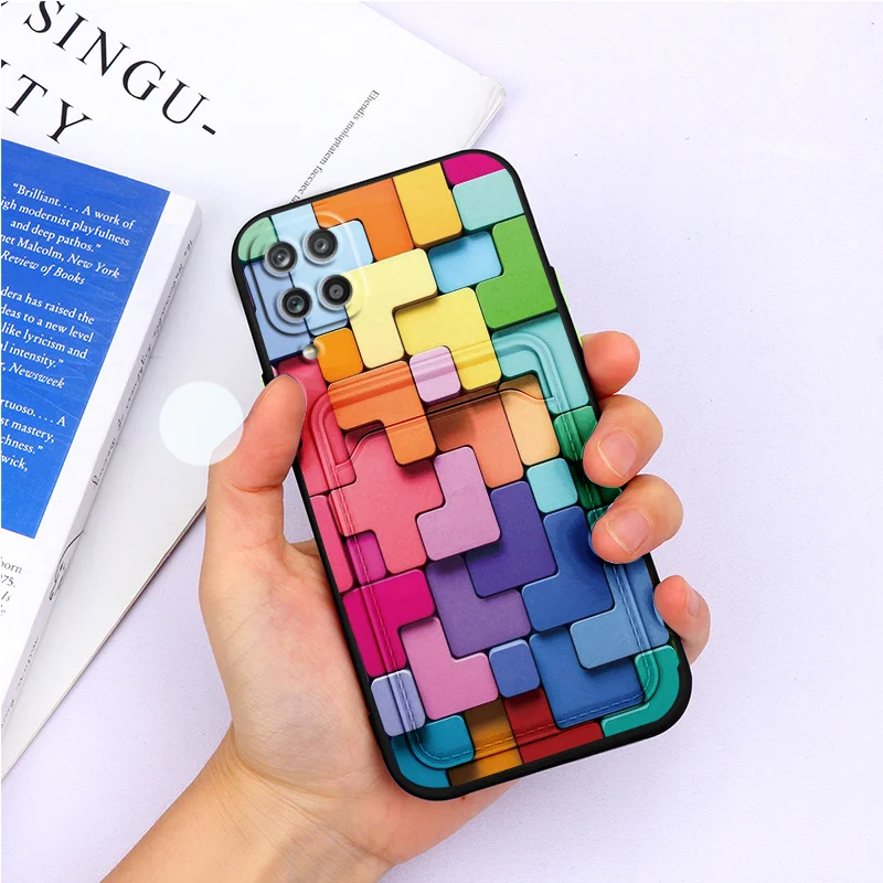 For Samsung Galaxy A12 Case Wallet Card Slot Holder Phone Cover Silicone Soft TPU Back Cases For Samsung A 12 6.5'' Flower Couqe silicone cover with s pen Cases For Samsung