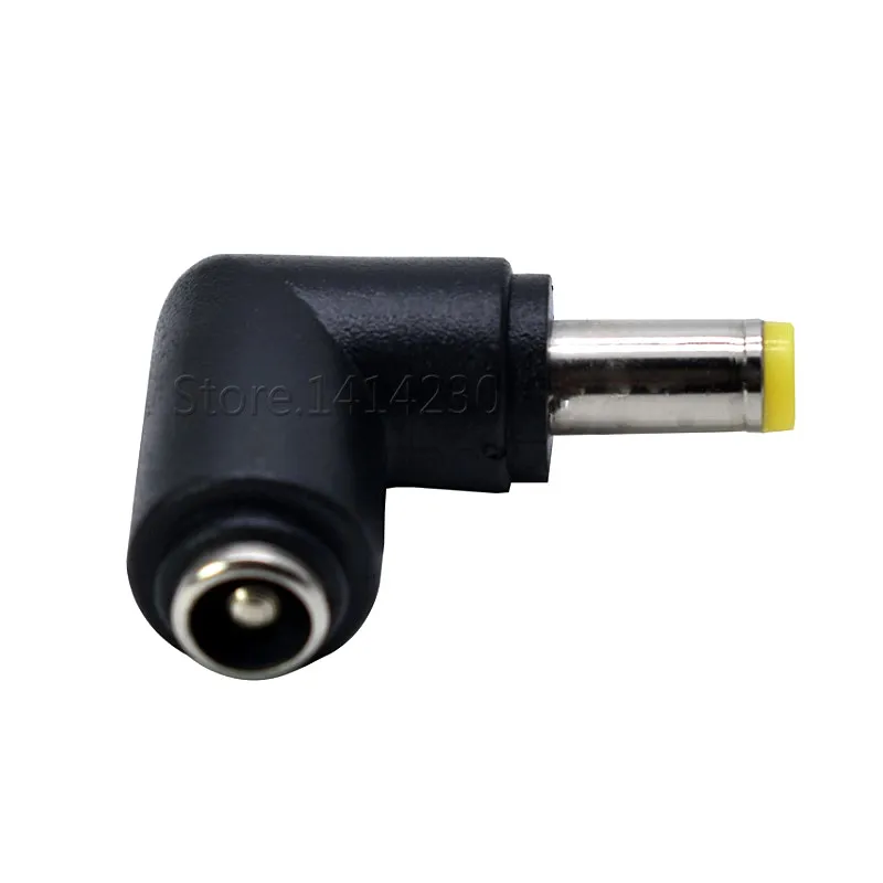 Power Connector Adapter 2PCS DC 5.5x2.5mm Female To 90 Degree 5.5x2.5mm Male Plug