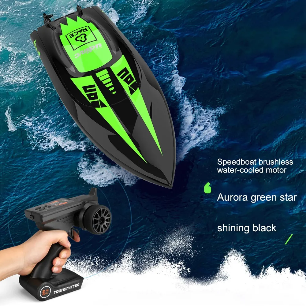 

RC Boat High Speed Racing Boat 40km/h Speedboat with Brushless Motor Water Cooling System Flipped RTR Waterproof Motorboat