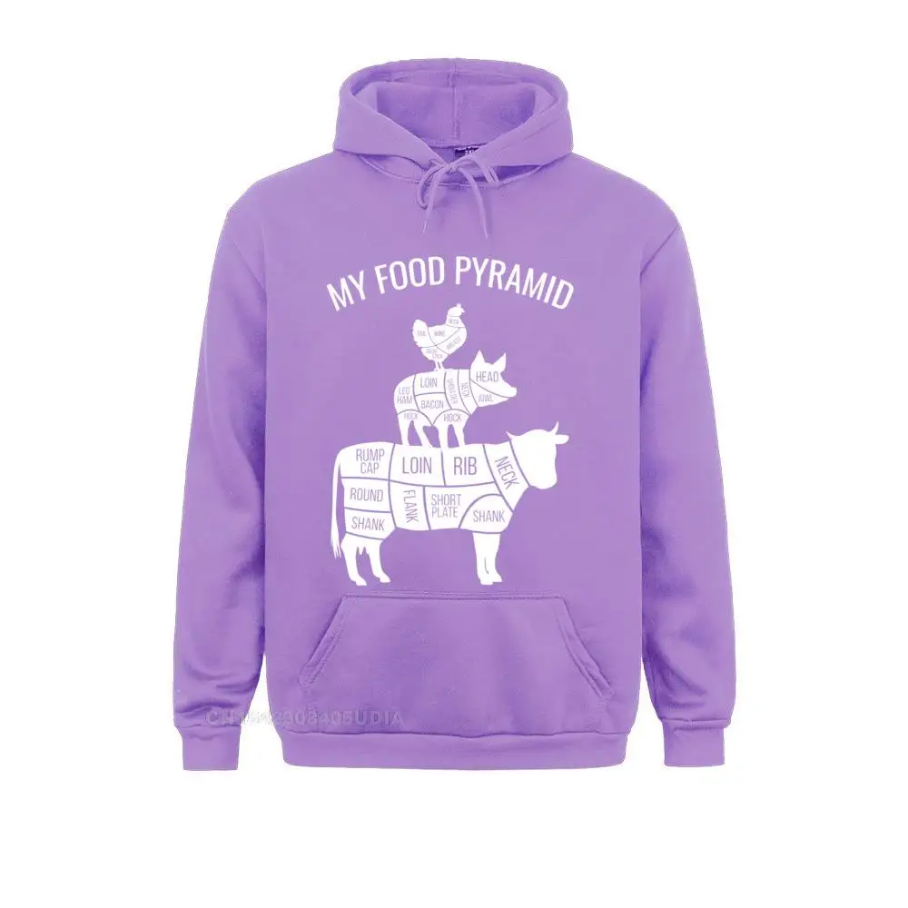 My Food Pyramid Funny Carnivore Cow Pig Chicken Pullover Hoodie__B14349 Sweatshirts Cheap Long Sleeve Summer  Young Hoodies Hoods Fall My Food Pyramid Funny Carnivore Cow Pig Chicken Pullover Hoodie__B14349purple