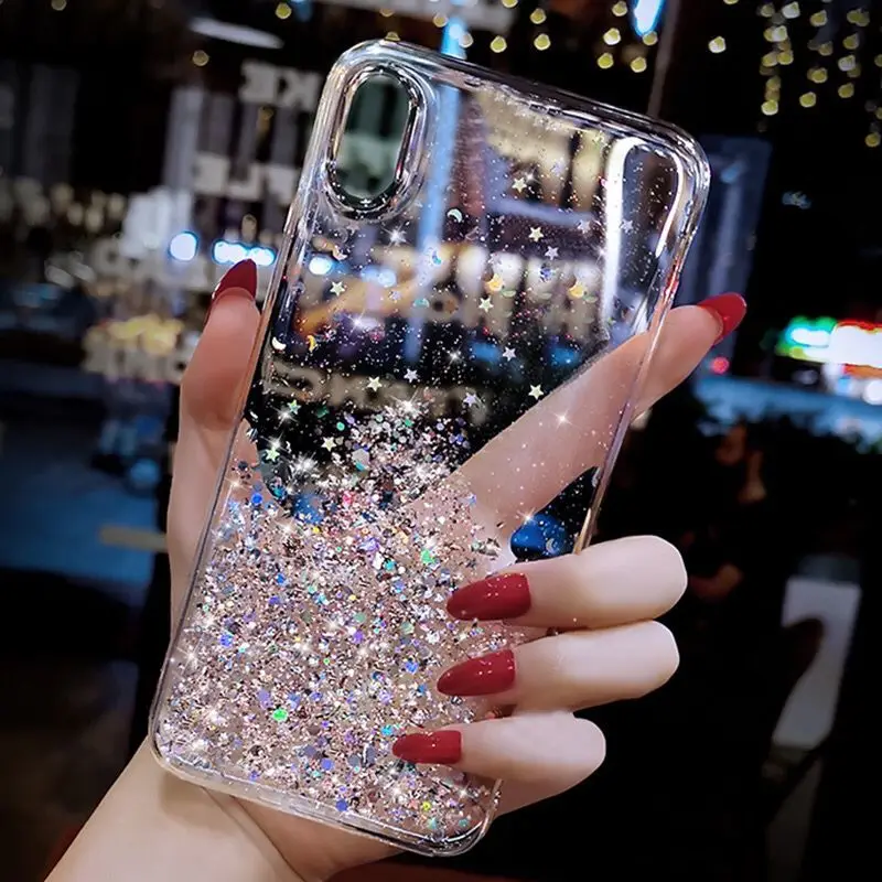 For Xiaomi Redmi Note 9S Case Shining Glitter Soft TPU Phone