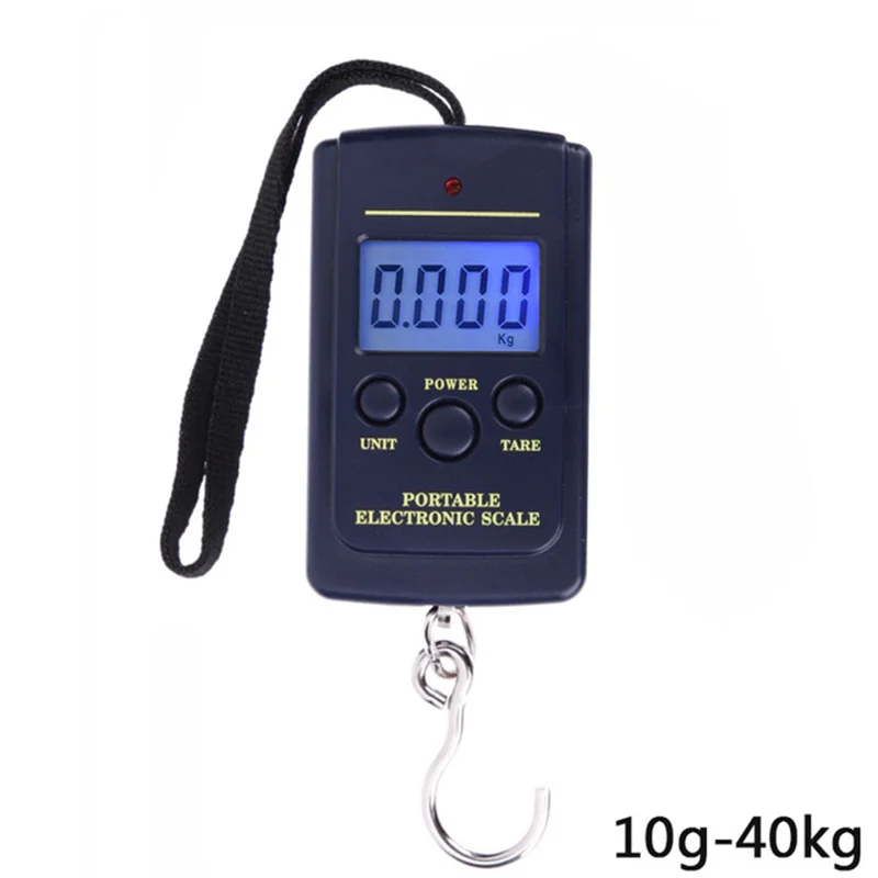 1PCS 10g-40kg Portable Mini Electronic Digital Scale Hanging Fishing Hook Pocket Weighing electronic digital scale scales