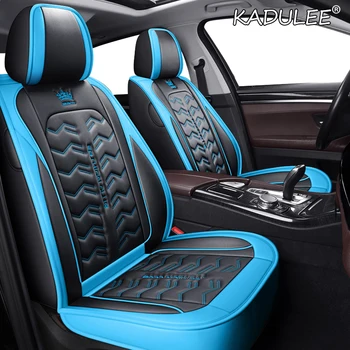 

KADULEE Leather car seat covers for volkswagen all models vw polo passat b6 b7 b8 golf 5 6 7 touran touareg tiguan car seats