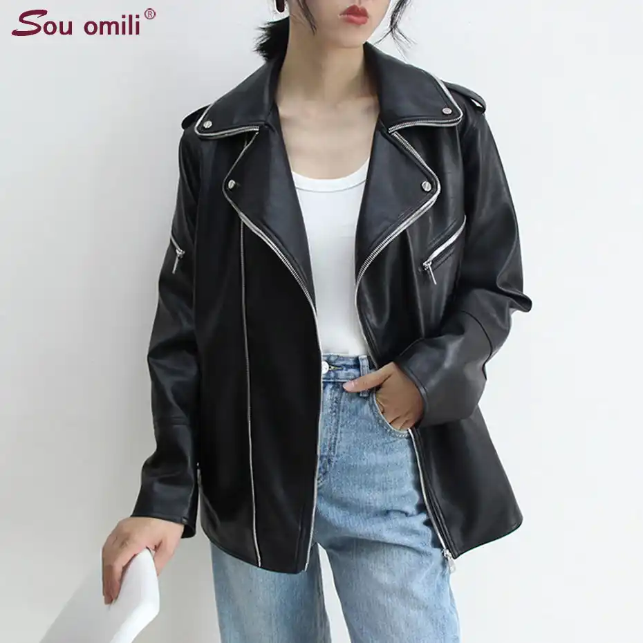 jaqueta de couro tamanho especial