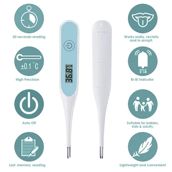 

Digital LCD Thermometer Child Adult Body Fever Temperature Measurement Baby Thermometer