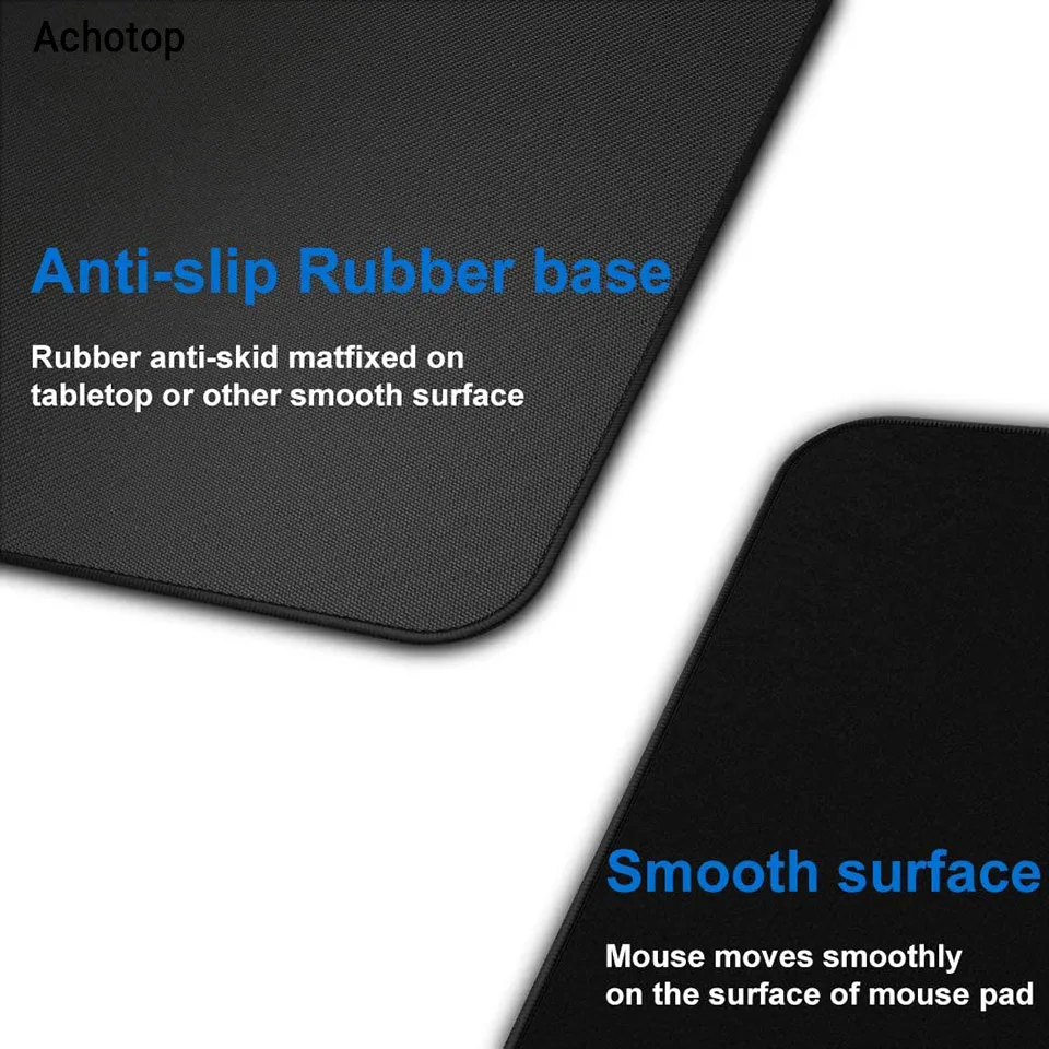 Gamer Mouse Pad Gaming Mousepad Velocidade Esteira de Mesa Portátil Tapetes de Jogos para Escritório Tapete Mesa Acessórios Almofadas de Jogo Preto e Branco - Imagem 2
