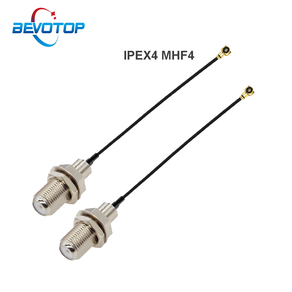 

10PCS/LOT F Female to u.FL/IPX/IPEX4 MHF4 Female Jack Pigtail RF1.13 RF Coaxial Cable 3G Antenna Extension Cord Wire 15CM 30CM