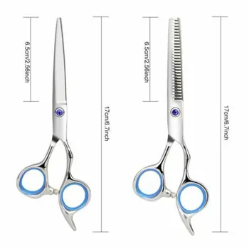 

1 Set Hair Scissors, Stainless Steel Hairdressing Scissors, Professional Barber Hairdressing Tool Set