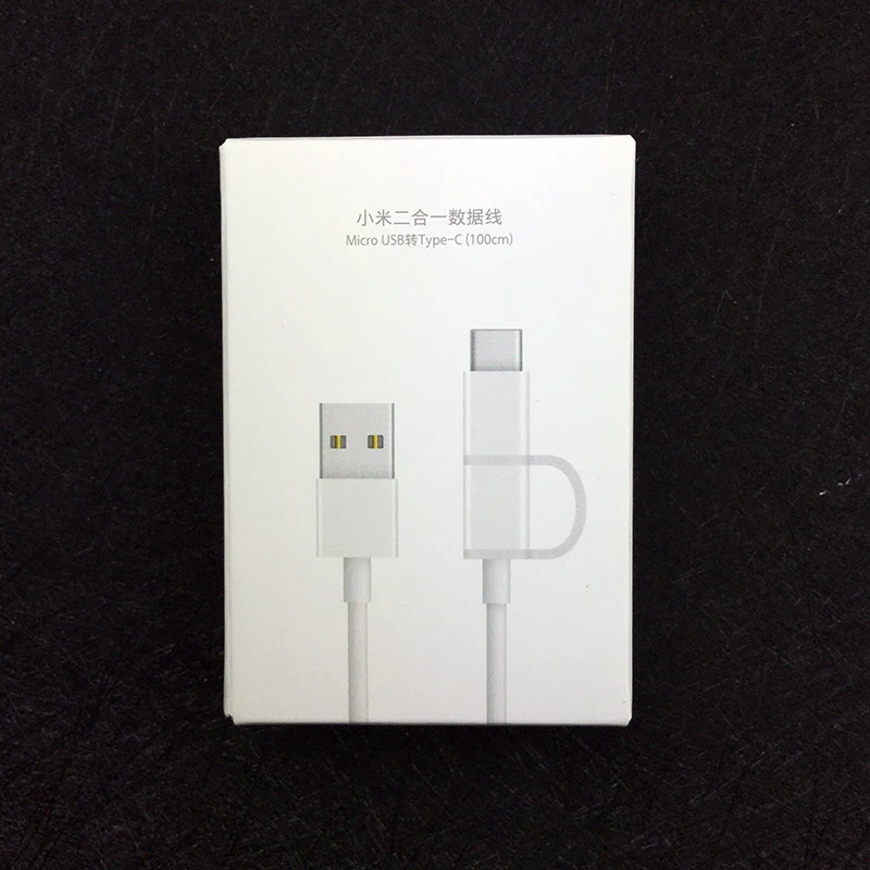 Оригинальный xiaomi 2 в 1 кабель для быстрой зарядки USB Micro usb к кабелю типа c mi a1 a2 lite note