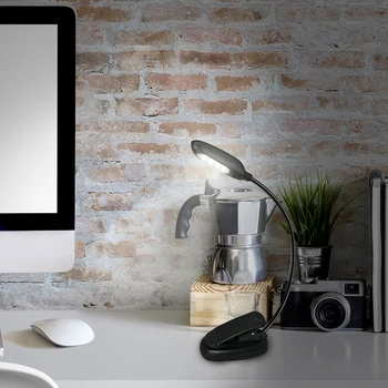 

7 LED Night Led Book Light Mini Clip-On Flexible Bright LED Lamp Light Book Reading Lamp For Travel Bedroom Book Reader Chr