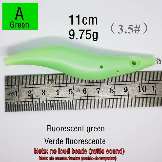 빛나는 형광 오징어 미끼 바디로 오징어를 유혹하고 성공률을 높이세요.