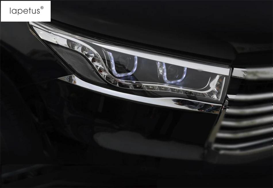 Lapetus аксессуары для Toyota Highlander Kluger передний головной светильник, лампа для век, Накладка для бровей, 2 шт