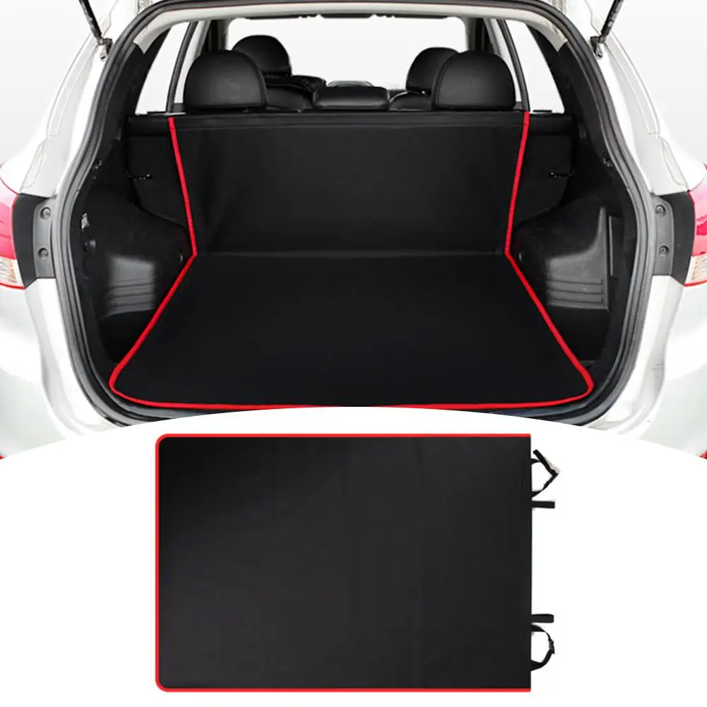 

Car Leather Trunk Pad Tail Box Pad Oxford Cloth Waterproof Anti-stain And Moisture Pad Car Trunk Mat 100x140cm For RV Vehicle