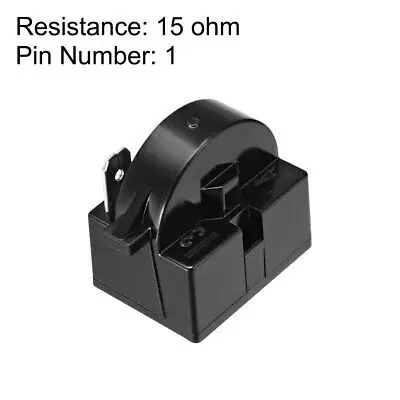 2 предмета 15 Ом 1 Pin холодильник стартер PTC реле черного цвета