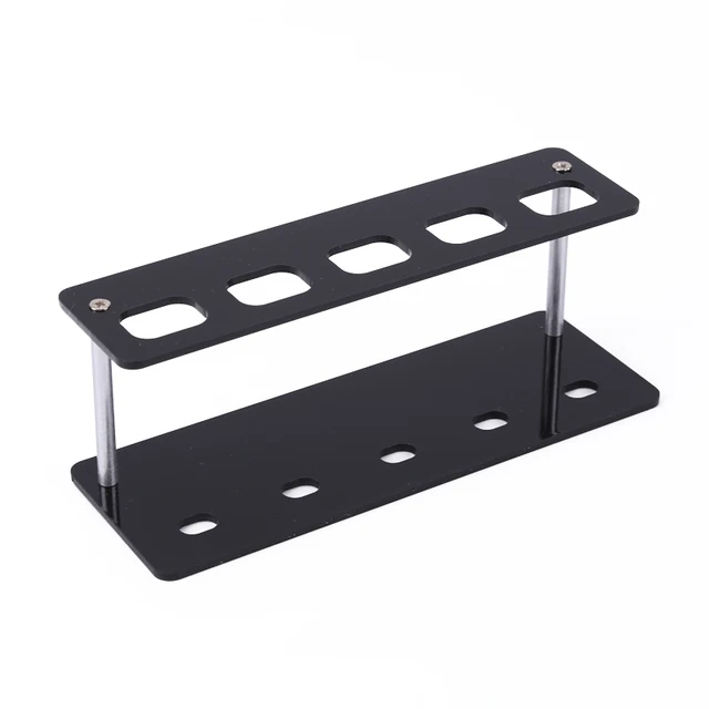 5/10 Lyukú Ovális Kefe Tartó Állvány Konzol Polc Szervező Tároló Keverékkefe Kijelző Fehér Fekete 2021 Új - Image 2