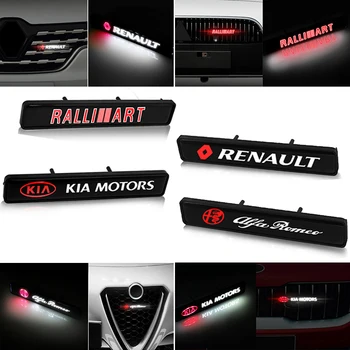 

Chrome Front Hood Grille Emblem LED Decorative Lights for Audis Mercedes-Benzs VWs Volkswagens Mazdas Peugeots Skodas Badge Lamp
