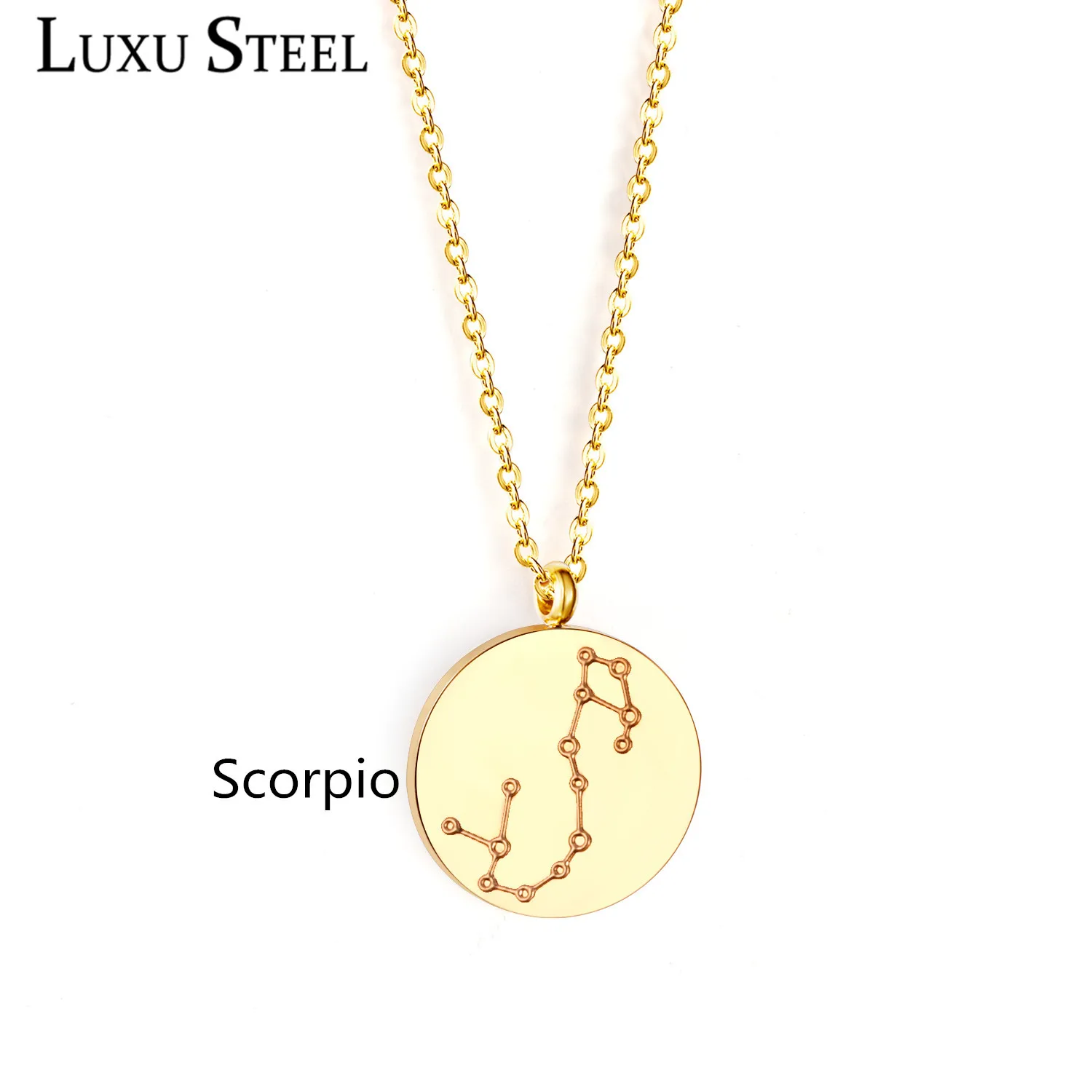 Женское колье с созвездием LUXUSTEEL12 вечерние аксессуары из нержавеющей стали