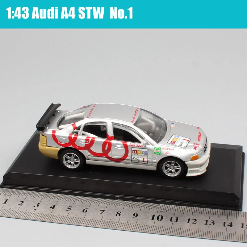 1/43 весы высокоскоростные маленькие Audi A4 STW ADAC No#45 Biela No#10 touring Diecasts& Toy Vehicles гоночный автомобиль игрушки модель акриловая коробка - Цвет: A4 STW 1