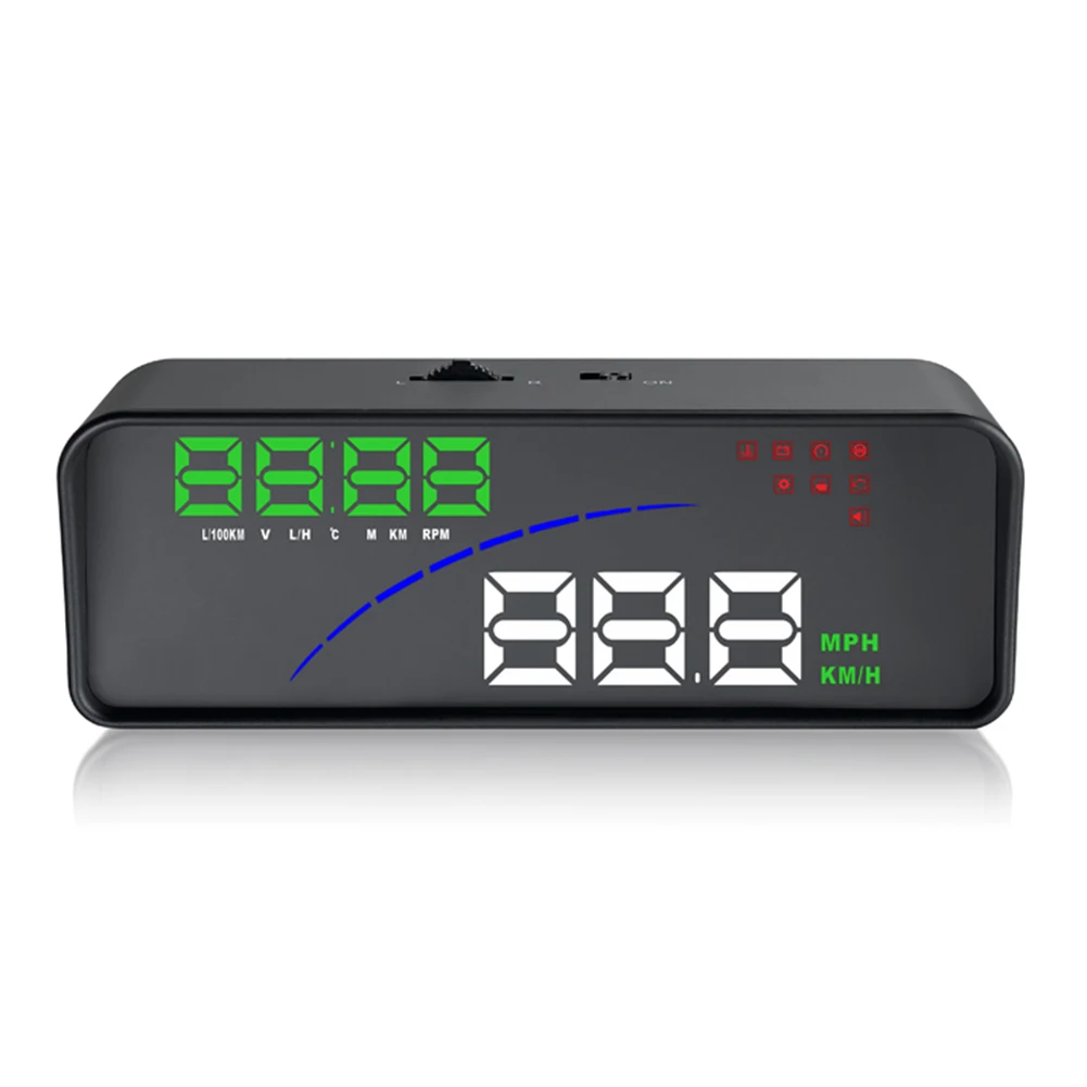 P9 OBD2 OBDII Автомобильная приборная панель на ветровом стекле головой вверх Дисплей цифровой смарт-измеритель Plug& Play 11,8*4,5*4,3 см
