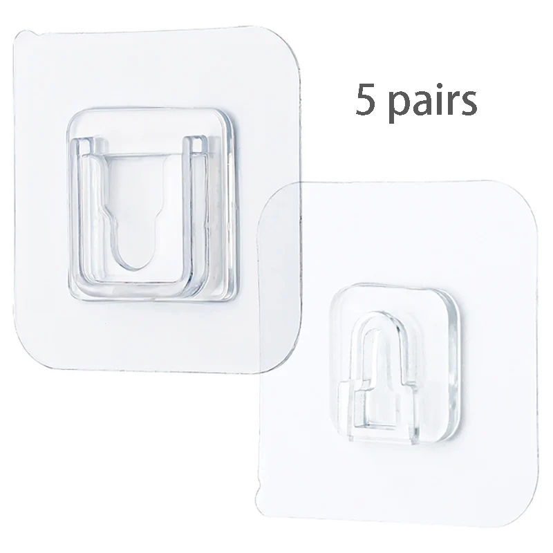 Clear Double sided Adhesive Wall Hooks Strong - Temu