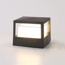 WECUS) скандинавский сад вилла столб светильник, Открытый Двор Настенный светильник, открытый водонепроницаемый пейзаж газон светильник