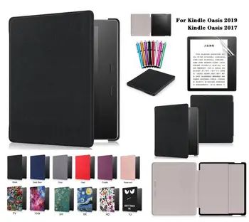 

GLIGLE slim Leather case cover for Amazon Kindle Oasis 3 2019 protective shell for kindle oasis 2 2017+screen film+touch pen