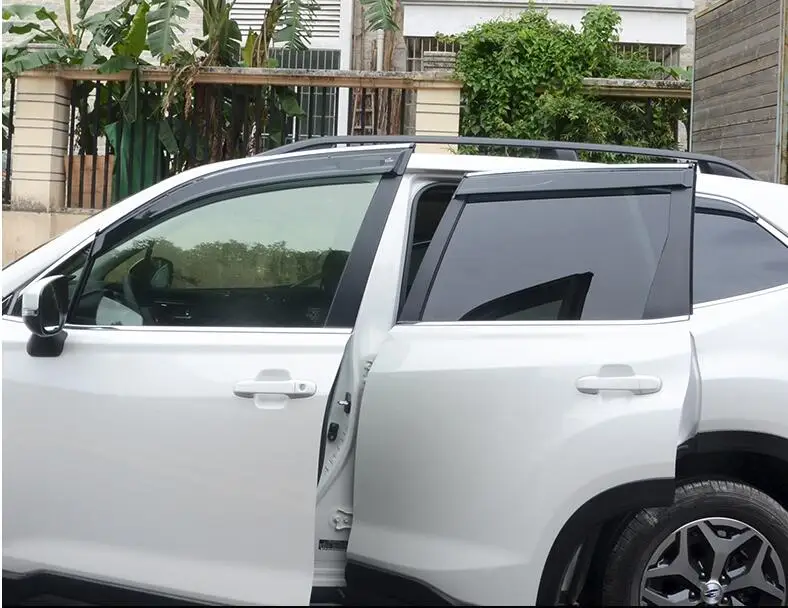 Для SUBARU Forester Пластик оконный козырек Vent Оттенки Защита от солнца дождь дефлектор для SUBARU Forester 4 шт./компл
