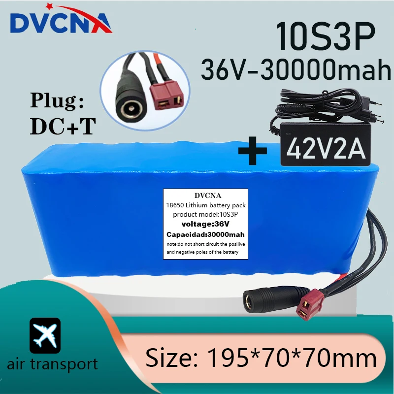 Новый аккумулятор высокой мощности 10S3P 36 в 30 Ач T-plug 500 Вт 30000 мАч для
