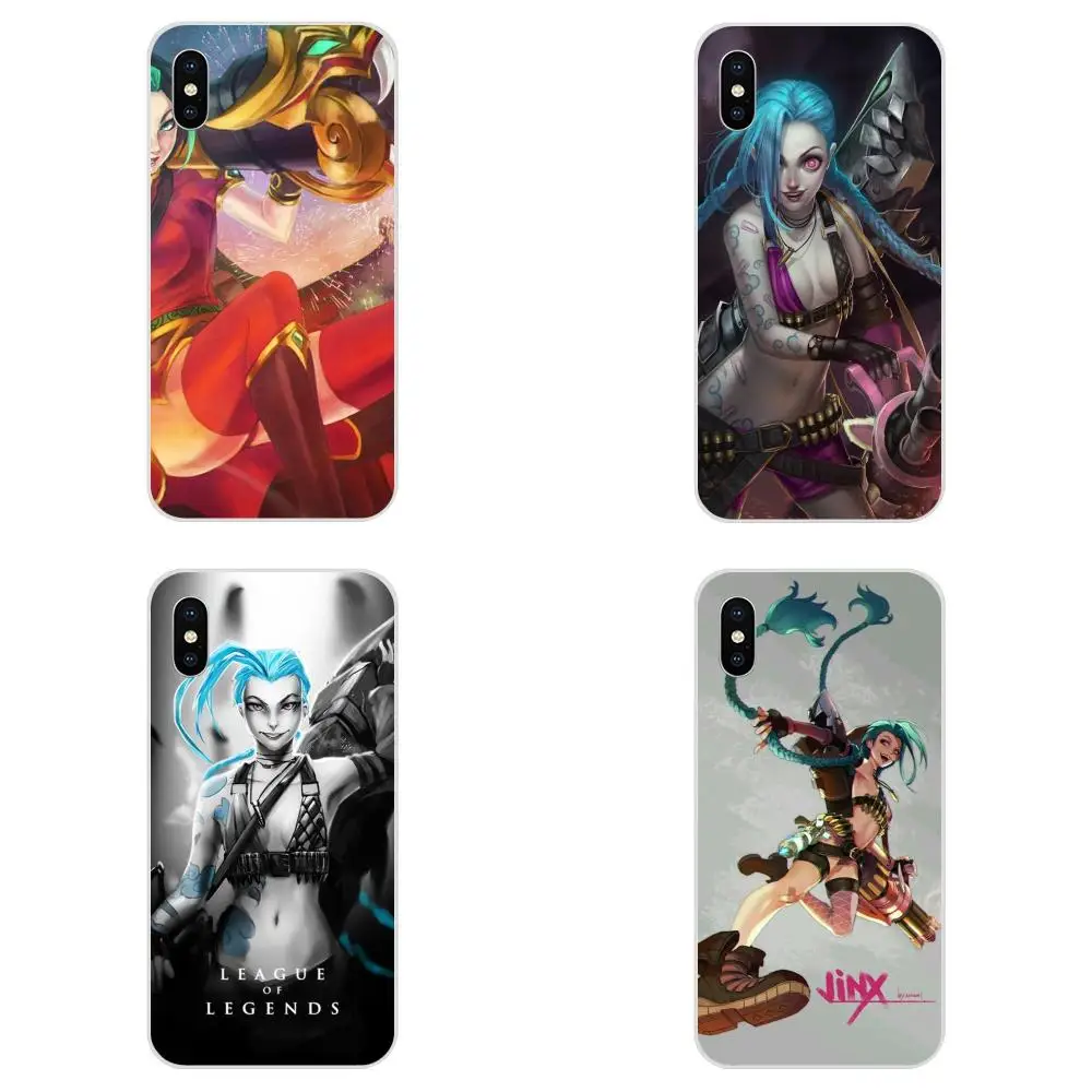 Чехол для телефона Jinx Pin Lol Game Samsung Galaxy Note 5 8 9 S3 S4 S5 S6 S7 S8 S9 S10 5G mini Edge Plus Lite | Мобильные