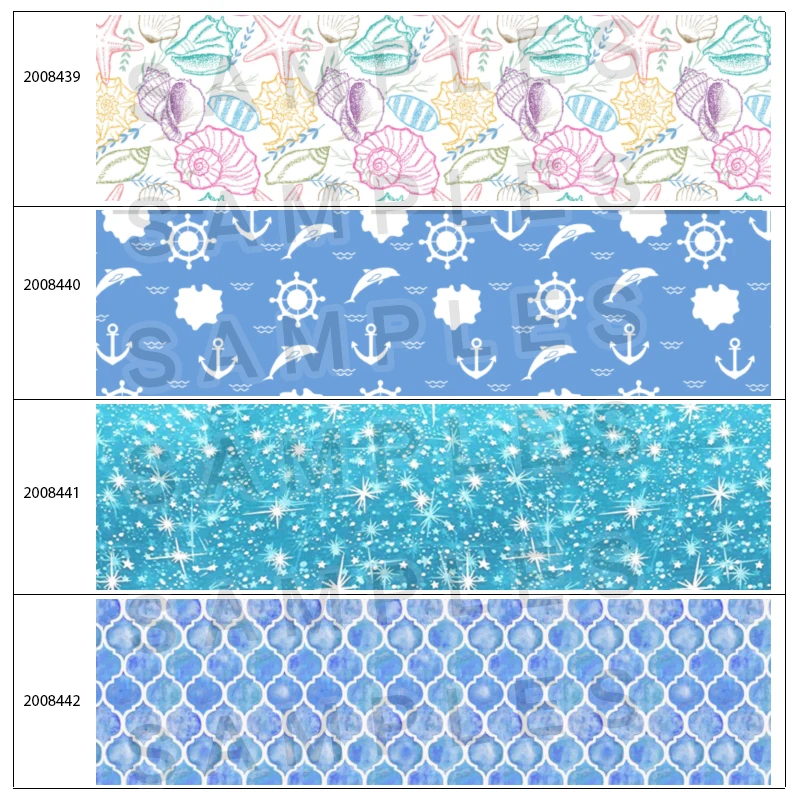 10 ярдов ткань с принтом морских ракушек/атласная лента Материалы для творчества |