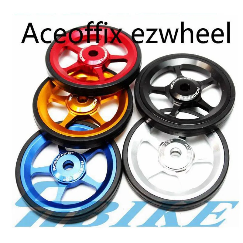 1 пара велосипедов Easywheel 3 цвета алюминиевый сплав супер легкие колеса+ титановые болты для Brompton 22 г/шт